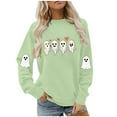 thumbnail image 6 of Halloween Sweatshirts for Womens Crewneck Ghost Printed Shirts Fall Winter Long Sleeve Sweaters Casual Blouses Loose Sweatshirt Pullover Top Halloween Costumes, 6 of 8