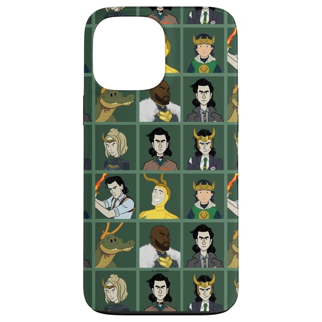Funda para iPhone 13 Pro Max Marvel Loki Variants Verde
