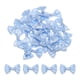 thumbnail image 1 of Uxcell 80 piezas de corbatas de moño azul claro 1.5"x1" moñitos mini para manualidades de pequeños moños de satén, 1 of 5