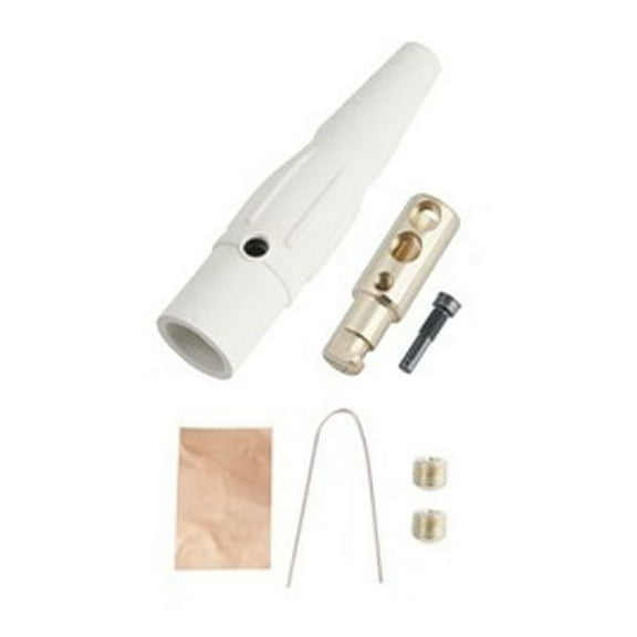 CLS20MB-B CLS Cam Type, Series 16 Inline, Pin,400A, 2-2/0 AWG, M - White (B)