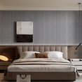 thumbnail image 4 of Peel and Stick PVC Slat Wall Panel 118"x15.75" Self-Adhesive Thick Faux Grey Wood Grain Wallpaper Panel 3D Soundproof Wall Panels for Walls & Ceilings, 4 of 13