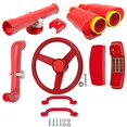 thumbnail image 1 of Kit d'Accessoires de Luxe pour Balançoire Autocollant Logo Terrain de Jeu, Rouge, 1 of 3