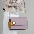 thumbnail image 2 of Unique Bargains 1 Pc Handbag Charms Keychains Durable Flower Mirror Bag Accessories Yellow Brown, 2 of 6