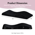 thumbnail image 6 of Advwin Foldable Foam Topper for Lash & Massage Beds, Adjustable Straps, Anti-Slip Bottom, Ergonomic Curved Massage Table Mattress Topper, Spa Bed Cushion for Beauty Salon & Spa, Black, 6 of 11