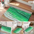 thumbnail image 6 of Coastal Ocean Washable Small Entryway Area Rugs 2'x3', Beach Dark Green Waves Gradient Oil Painting Low Pile Throw Rug Non-Slip Sturdy Edge Binding Carpet for Front Door Floor Room Entry, 6 of 9
