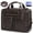 Coffee, variant on 15.6 Inch Messenger Bag for Men Vintage PU Leather Laptop Bag Waterproof Computer Briefcases for Men Retro Mens Briefcase Satchel Bag for Work Office Business Travel,Brown