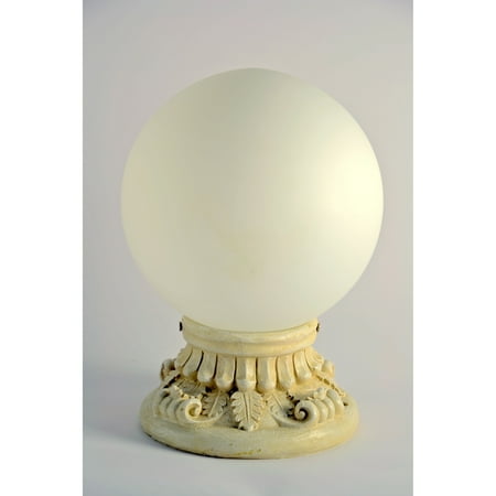 Homebrite Solar Power 10 in. Glass Globe Handcrafted Entrance Light