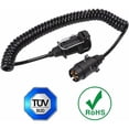 thumbnail image 2 of Pin Trailer Socket and Plug with 2m Extension Cable Connector for Towing Towbar Caravan Vehicle Truck Accessories 7 Way Type N, 2 of 5