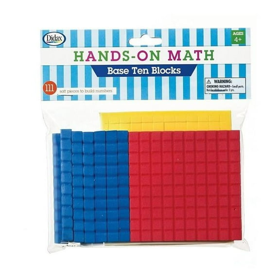 Standard Foam Base Ten Blocks, Multi Color - Pack of 3
