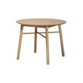 thumbnail image 1 of Baxton Studio Denmark Mid-Century Modern French Oak Brown Finished Rubberwood Dining Table, 1 of 5