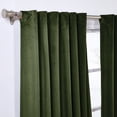 thumbnail image 5 of SUN+BLK 52" x 95" 2-Pack Velvet Total Blackout Curtain Set, Olive, 5 of 10