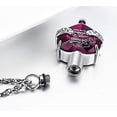 thumbnail image 5 of Crystal Urn Necklace Heart Memorial Keepsake Pendant Ash Holder Cremation Jewelry for Ashes, 5 of 7
