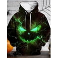 thumbnail image 3 of 2024 Nueva sudadera con capucha cómoda de moda informal para uso diario para hombres y mujeres con estampado 3D de calabaza para Halloween, pareja del mismo estilo, baile de graduación y carnaval, 3 of 4
