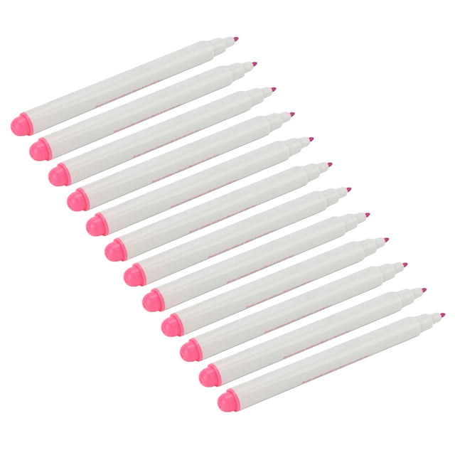 Water 12 Pcs Water Soluble Pen Washable Faded Water Soluble Pens Sewing Embroidery Fabric Marking Marker