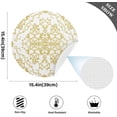 thumbnail image 3 of Coolnut Damascus Texture Round Placemat Set of 4, Non-Slip Heat Resistant & Waterproof Plate Pads for Dinner Table Table Placemats, 15.4 in Home Decor, 3 of 6