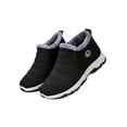 thumbnail image 3 of Gomelly Womens Winter Shoes Slip On Warm Booties Round Toe Snow Boots Lightweight Ankle Bootie Cold Weather Walking Casual Comfort Shoe Black Style A 7.5, 3 of 7