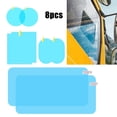 thumbnail image 6 of Tekuisi 8pcs Car Rain Proof Film Waterproof for Car Truck Rearview Mirror Rainproof Anti-Fog Rain-Proof Film Exterior Accessories, 6 of 6