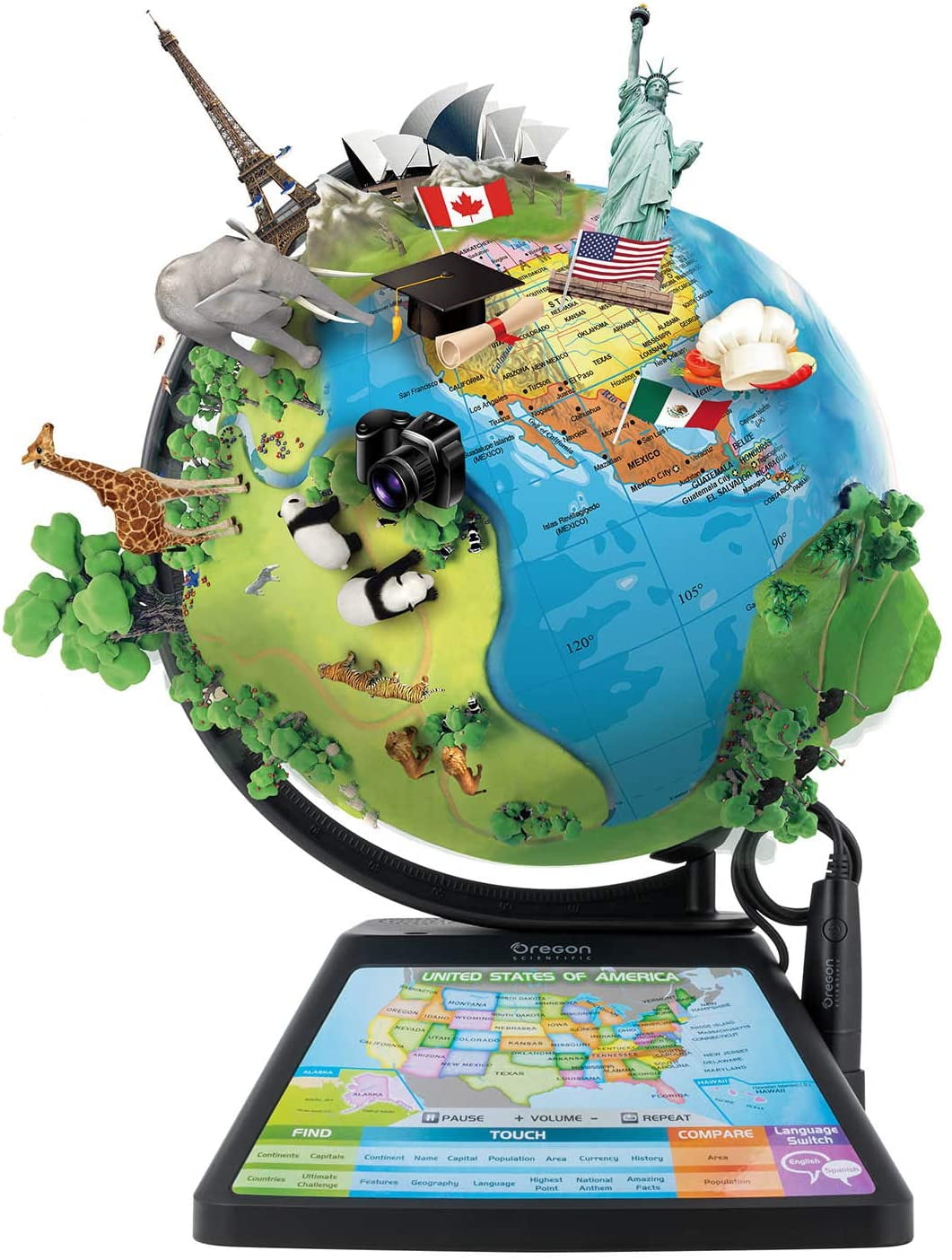 oregon scientific interactive smartglobe adventure