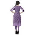 thumbnail image 6 of Moomaya Indian Dresses For Women Casual Summer Printed 3/4 Sleeve Long Kurta, 6 of 6
