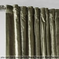 thumbnail image 5 of 3S Brother's Olive Green Extra Long Shiny Velvet Curtains Luxury Colors Light Blocking Hang Back Tab & Rod Pocket 1 Panel Curtain 5-30 Ft Home Décor Custom Made Drapes -Made in Turkey(52"W X 132"L), 5 of 6