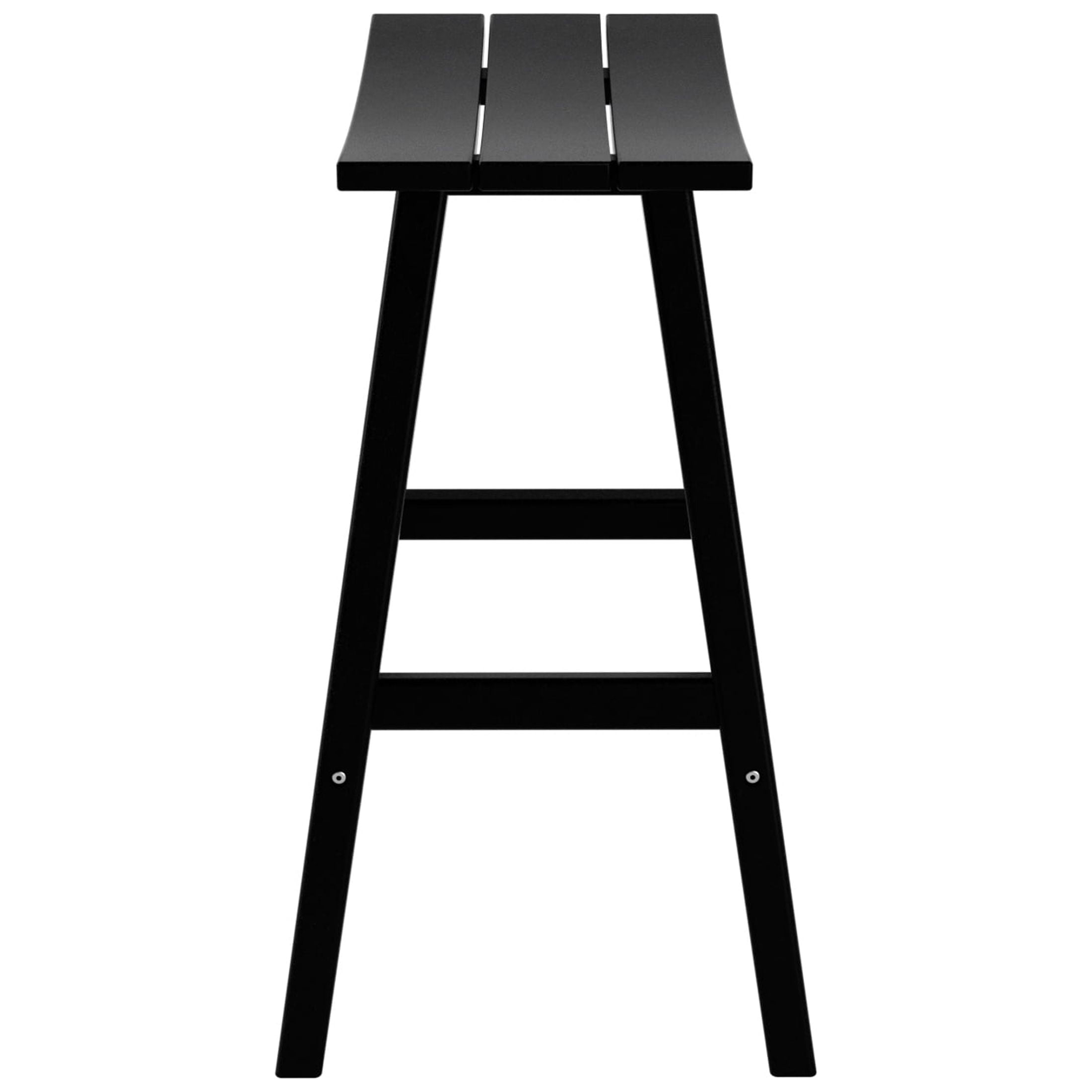 GARDEN 29" Inches Adirondack Plastic Outdoor Bar Stools (Set of 2), Black
