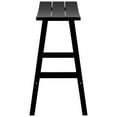 thumbnail image 4 of GARDEN 29" Inches Adirondack Plastic Outdoor Bar Stools for Patio, Black, 4 of 6