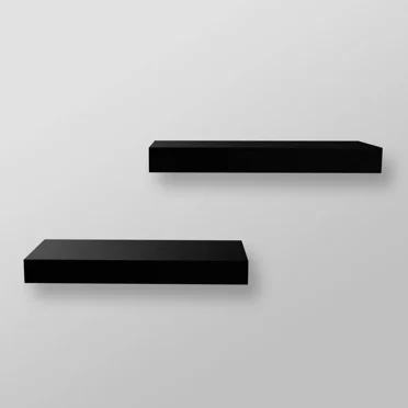 Set of 2 16" Wood Ledge Wall Shelf