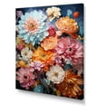 thumbnail image 2 of Designart "Vibrant Expression Of Zinnias Blossoms I" Zinnias Wall Decor, 2 of 7