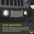 thumbnail image 5 of Chrome 4" HALO LED Fog Light Kit w/ Turn Signal for 07-18 Jeep Wrangler JK &etc, 5 of 9