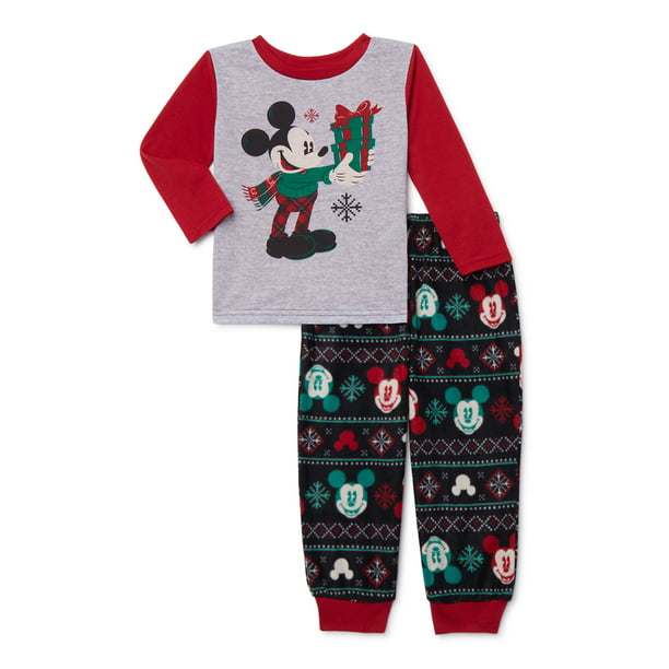 Disney - Matching Family Christmas Pajamas Toddler Boy Mickey 2-Piece ...