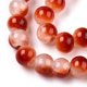 thumbnail image 2 of Crackle Baking Painted Imitation Jade Glass Beads Strands Round Crimson 8mm Hole: 1.5mm about 104~108pcs/strand 29.72 inch~30.91 inch(75.5~78.5cm), 2 of 3