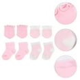 thumbnail image 3 of NUOLUX Baby Socks Newborn Mittens Gloves Cotton Toddler Socks Sock Infant Scratch Mitten Gloves Skid Anti Terry Set, 3 of 6