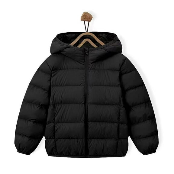 XBASW 2-14T Hooded Puffer Jackets for Boys Girls Winter down Coats Light Warm Outerwear for Baby Toddler Kids