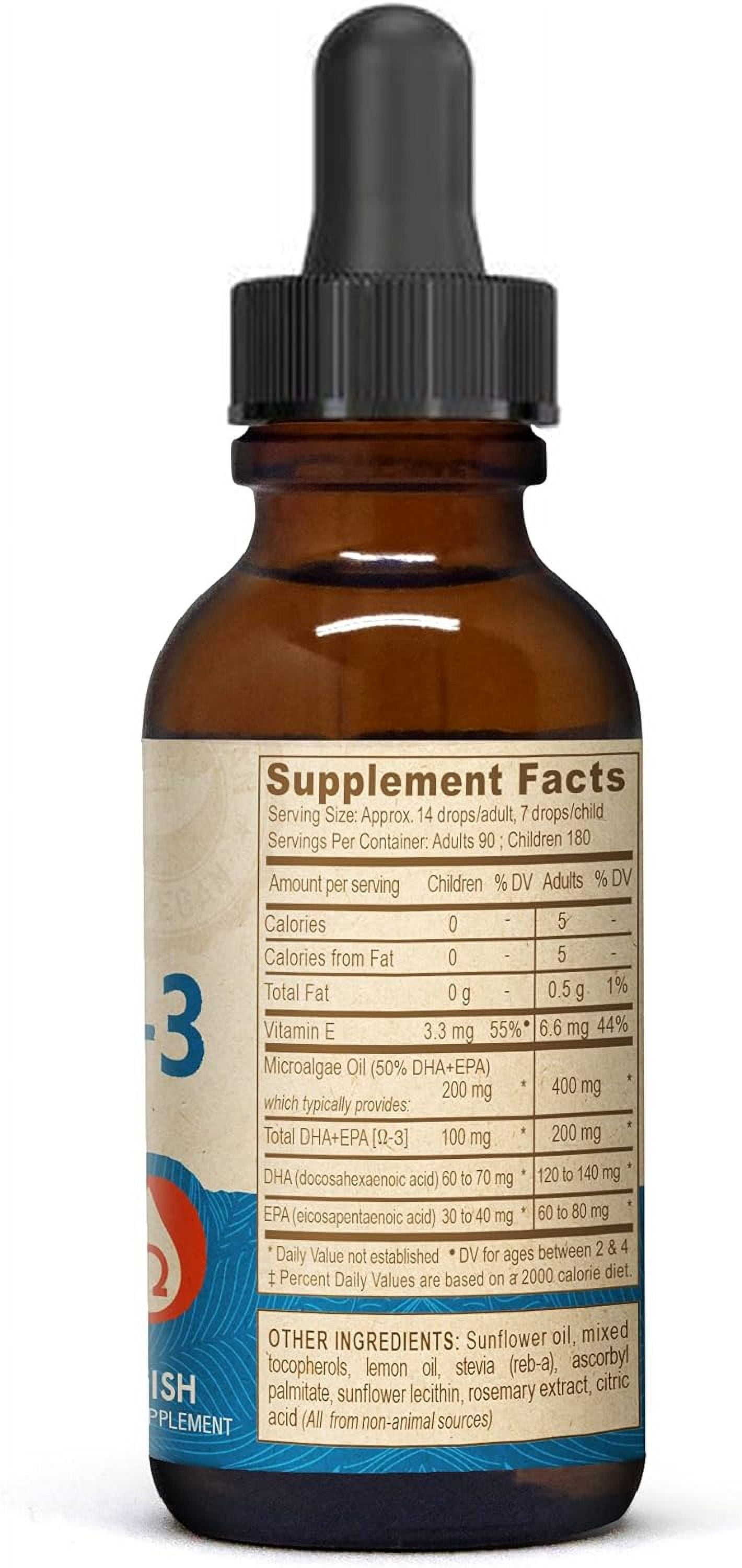 Deva Omega-3 DHA-EPA Liquid, Lemon, 2 Fl Oz