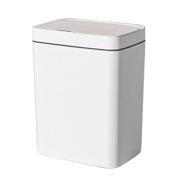 Touchless Sensor Trash Can with Lid, 14L Automatic Motion-Activated Bin for Kitchen, Office, and Living Room, Silent Operation