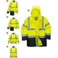 thumbnail image 2 of Portwest US768 Hi-Vis Executive 5-in-1 Reflective Safety Jacket Yellow/Black, Small, 2 of 2
