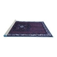 thumbnail image 2 of Ahgly Company Machine Washable Indoor Round Persian Blue Traditional Area Rugs, 8' Round, 2 of 4