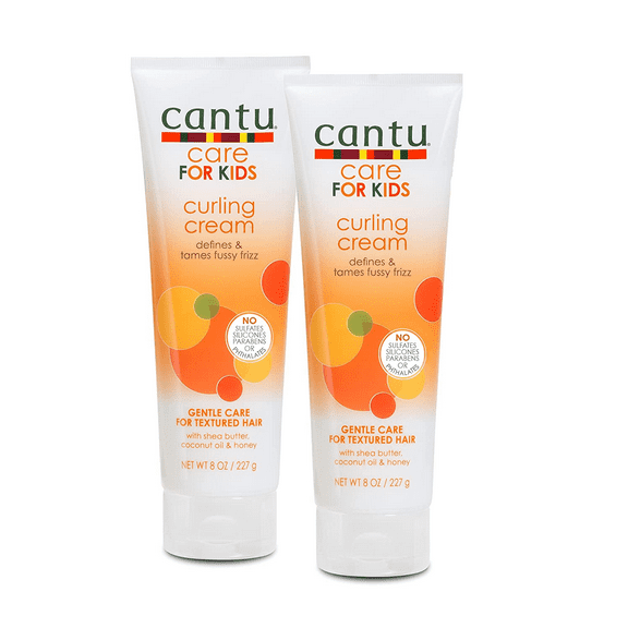 Cantu Care For Kids Curling Cream, Net.Wt 8 oz (Defines & Tames Frizz) (2-PK)