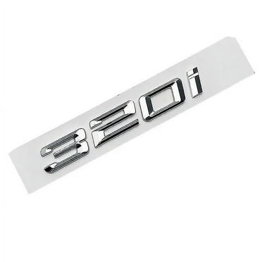 3d Abs Chrome Black Logo 320i Emblem Nameplate Decal Car Trunk Letters 320i Sticker For Bmw 320i F30 E46 E90 G20 Accessories