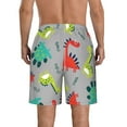 thumbnail image 3 of Disketp Men'S Swim Trunks Hawaiian Breathable Surf Beach Swimsuits Mesh Lining Beach Shorts With Pockets-Cute Dinosaur, 3 of 9