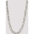 thumbnail image 5 of Sterling Silver 13.5mm Figaro Chain (28 X 13.5) Made In Italy qfg350-28, 5 of 5