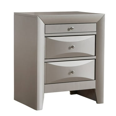Glory Furniture Marilla Nightstand in Champagne Color