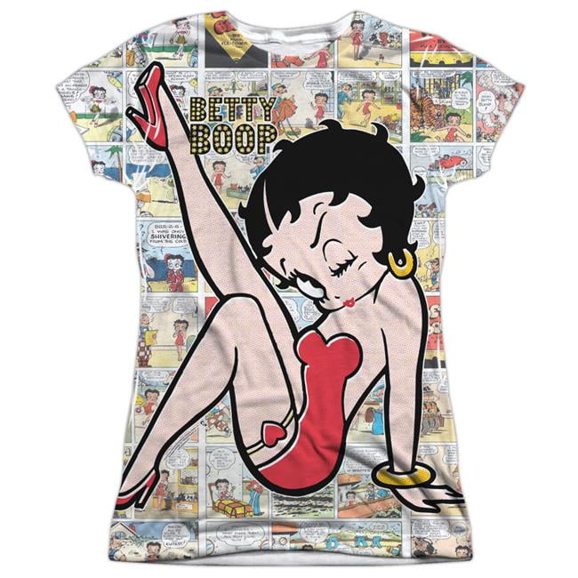 Betty Boop HOT ROD BOOP Car Show Licensed Juniors Cap Sleeve T-Shirt