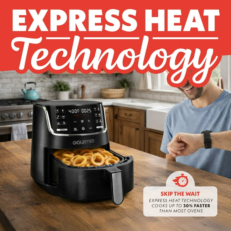 Free Shipping! Gourmia Digital Air Fryer 4-Quart with 12 Presets