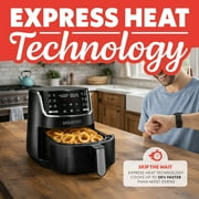 Gourmia 4-Quart Digital Air Fryer with 12 One-Touch Presets, GAF414, Black
