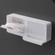 thumbnail image 1 of Soporte de esponja montado en la pared blanco, escurridor de esponja, soporte para caja de almacenamiento, bandeja de almacenamiento de platos para baño, ahorra espacio (Dou, 1 of 5