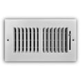 thumbnail image 1 of 8 In. X 4 In. 2-Way Steel Wall/Ceiling Register In White, 1 of 1