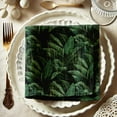 thumbnail image 1 of Vargottam Premium Cotton Muslin Napkins - Set of 12, 20-Inch Green Tropical Pattern, Soft and Absorbent Cloth Napkins for Dining, Decor, Weddings and Special Occasions - Machine Washable, 1 of 7