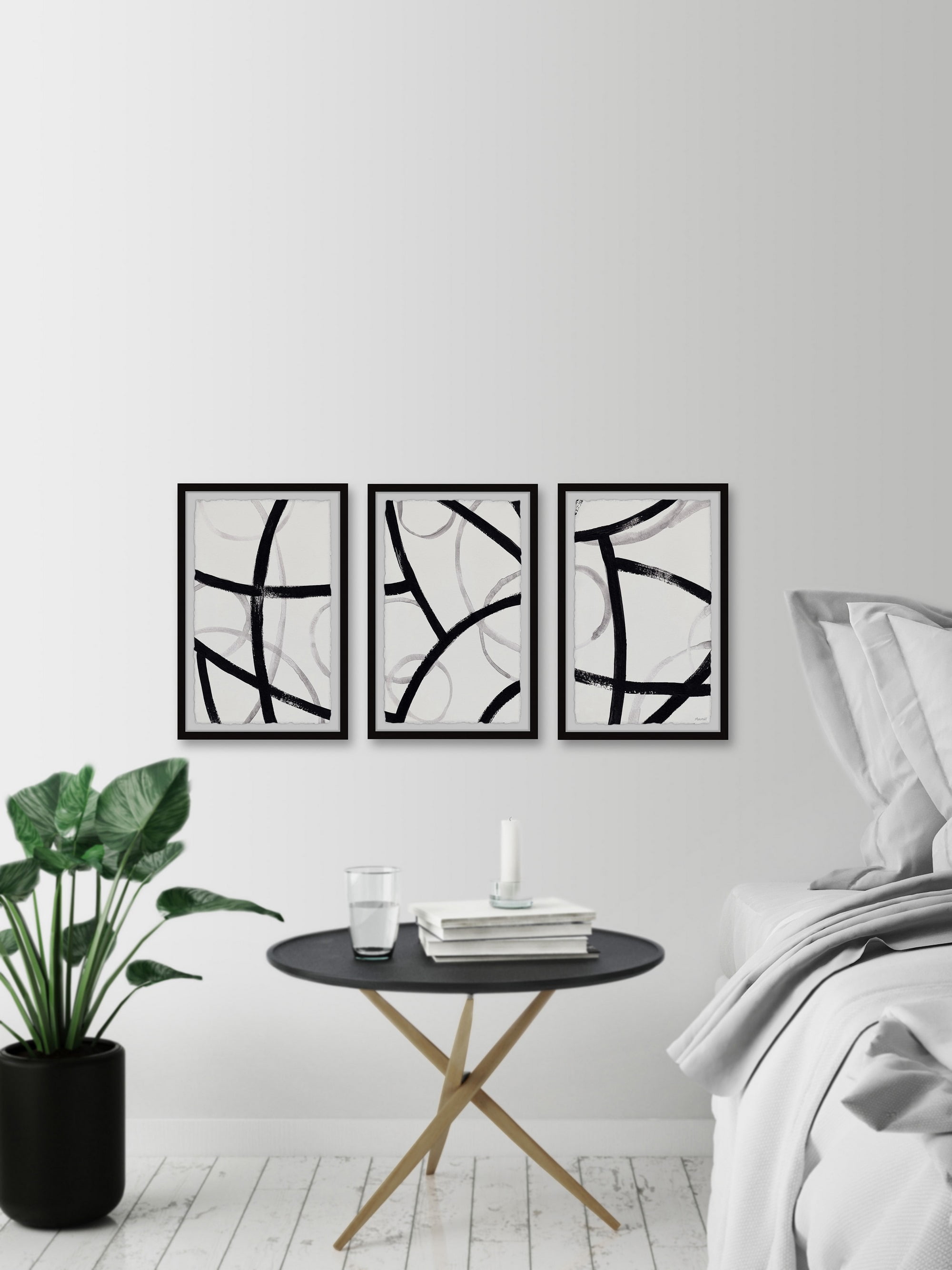 Marmont Hill Black and White Patterns Triptych