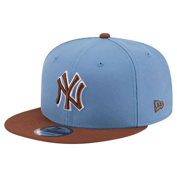 Men's New Era Light Blue/Brown New York Yankees Color Pack 9FIFTY Snapback Hat